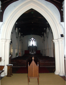 The interior looking west May 2010